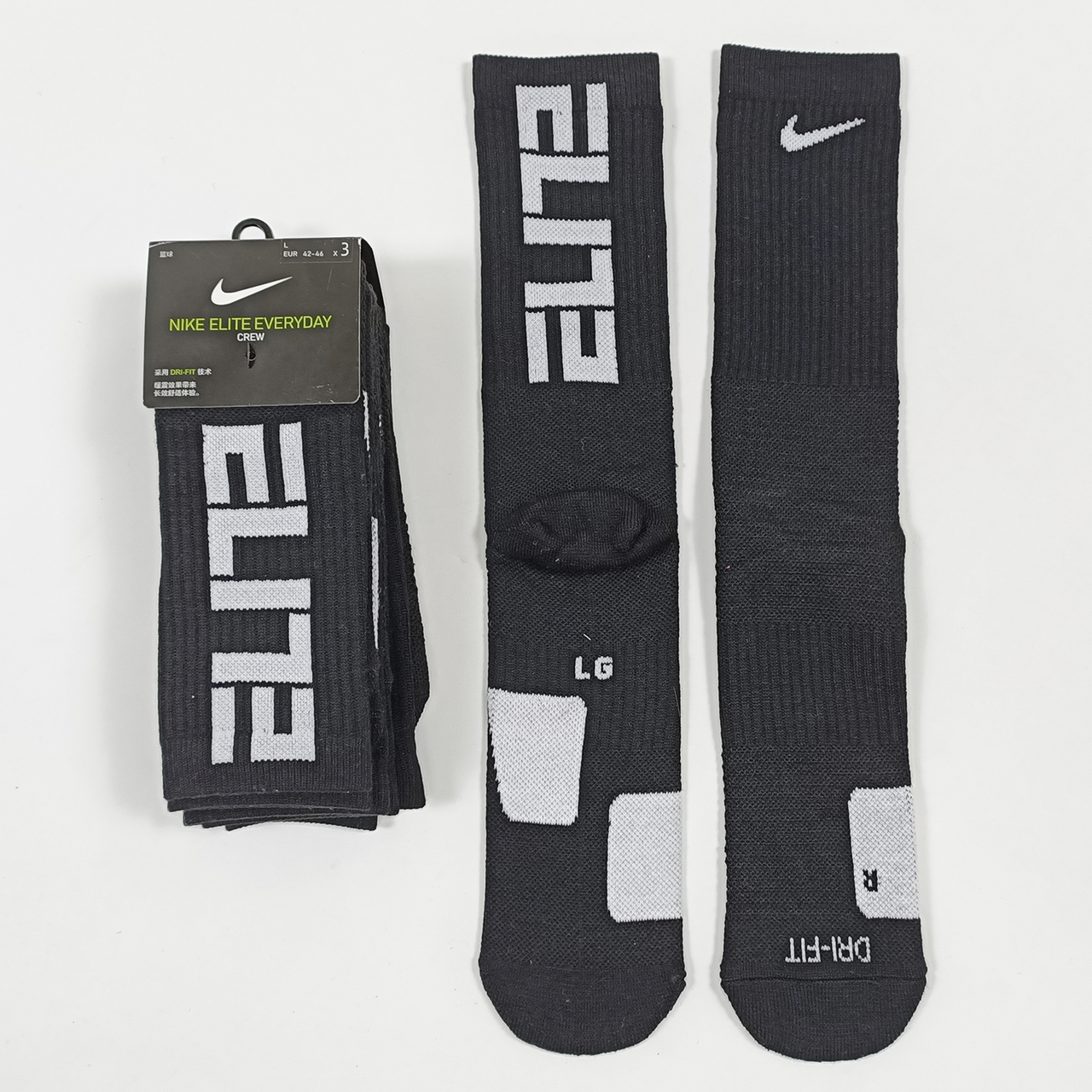 

Высокие спортивные носки Nike Elite високі спортивні шкарпетки найк, Черный