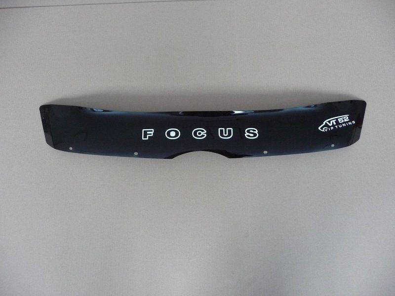 

Мухобойка Ford Focus 3 (короткий) (2011-2015) (VT-52) Дефлектор капота накладка