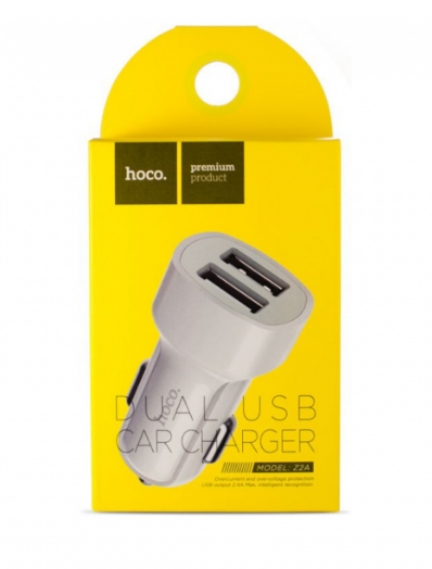 

Автомобильная зарядка HOCO Z2A (2USB 2.4A)