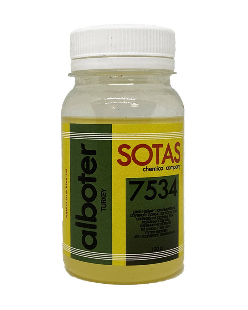 

Клей для обуви наирит ALBOTER 7534 (SOTAS) 0.1 кг