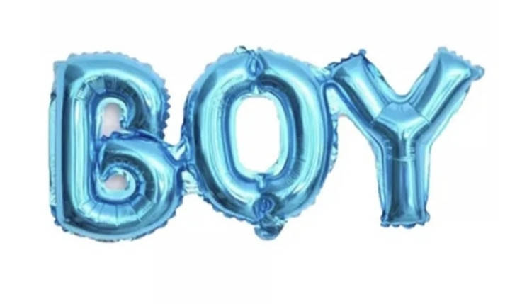 

Фольгированная надпись "Boy" синяя 70*27 см., Синий