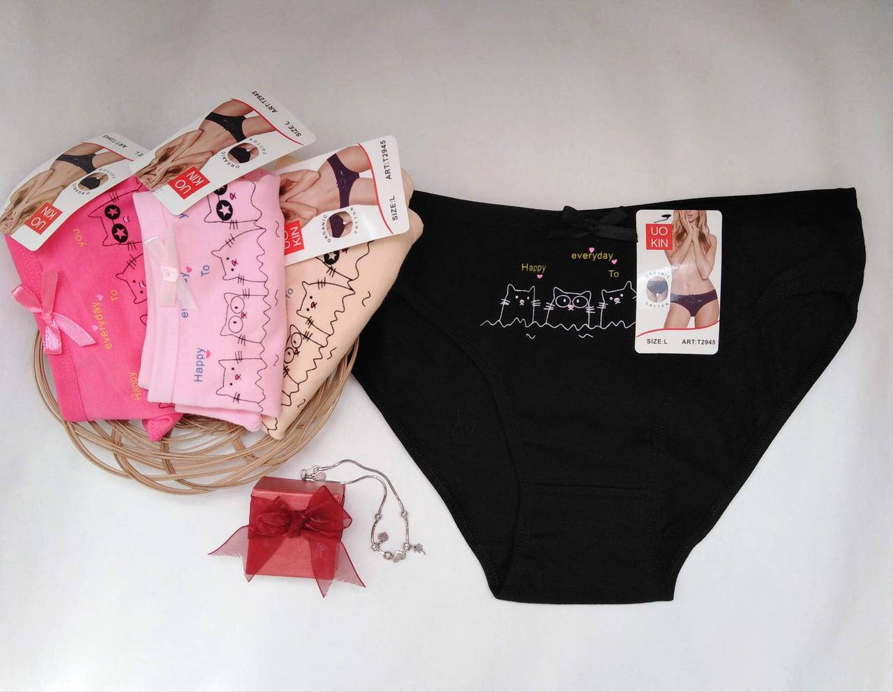 

Женские хлопковые трусики, трусы слипы 2XL 50-52