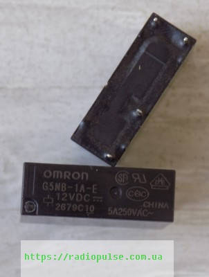 

Реле G5NB-1A-E 12VDC (для котлов), произв. Omron (5A/250V) ( ALD112 , HF46F , ALDP112 )