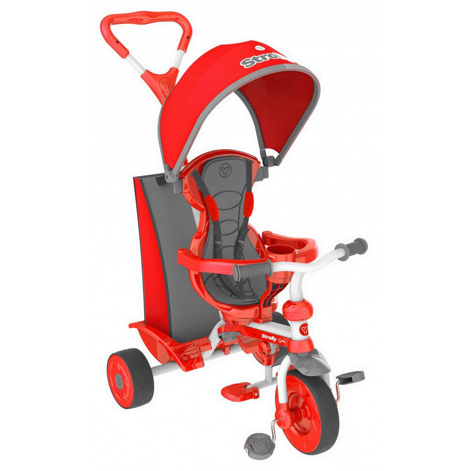 

Триколісний Дитячий велосипед трайк Y STROLLY Spin 2 в 1 червоний trike (100910)