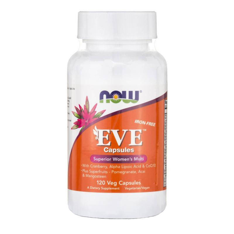

Eve Superior Women's Multi Iron-Free NOW Foods 120 Veggie Caps