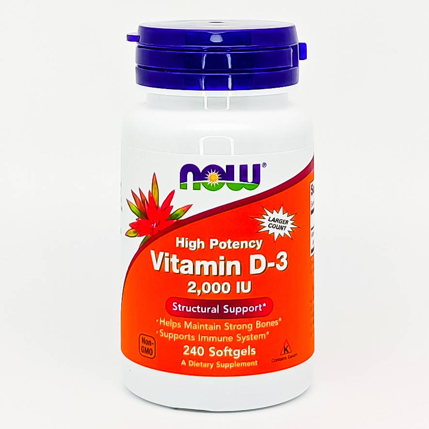 

Витамин Д3 США! Now Foods Vitamin D-3 2000 IU 240 кап.