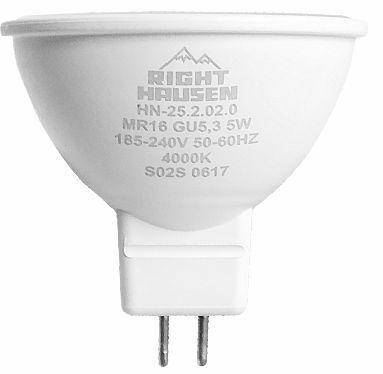 

Лампа RIGHT HAUSEN LED Soft line MR16 8W GU5.3 4000K HN-252030