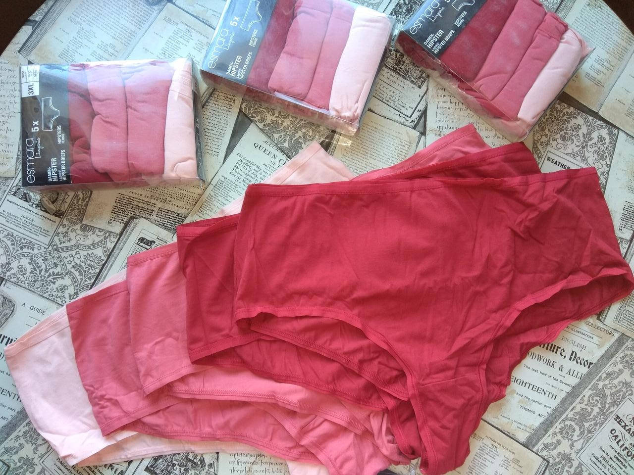 

Трусики хипстер 3XL 60-62 р Esmara Хлопок, Розовый