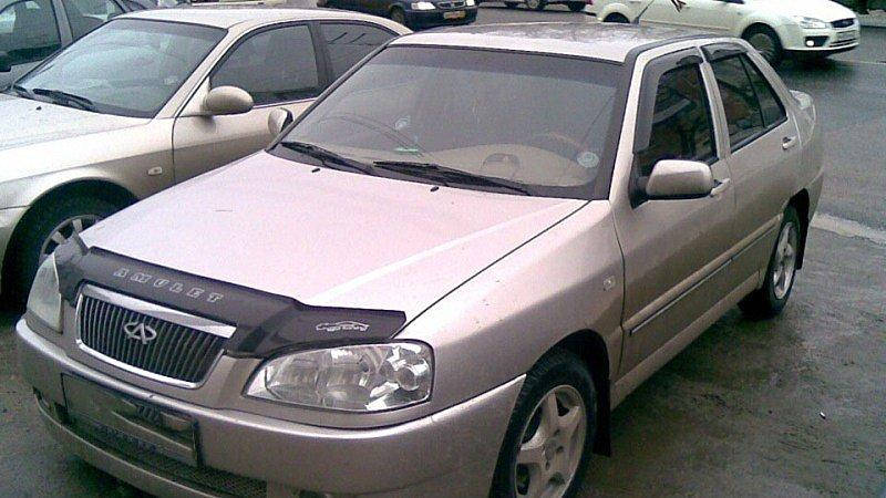 

Дефлектор капота, мухобойка Chery Amulet (A15) 2003- VIP Tuning