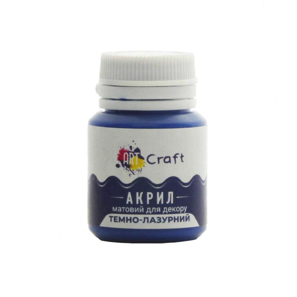 

Акриловая краска для декора Матовая Art Craft AP-4821 20 мл Тёмно-лазурный от LamaToys