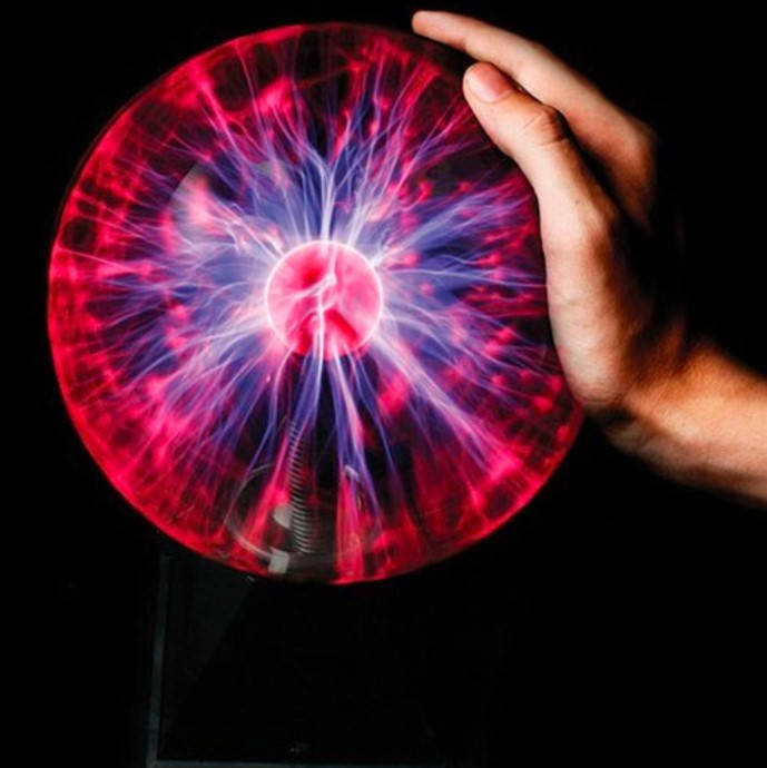 

Плазменный шар Тесла с молниями ночник Plasma Light лампа диаметр 15 см
