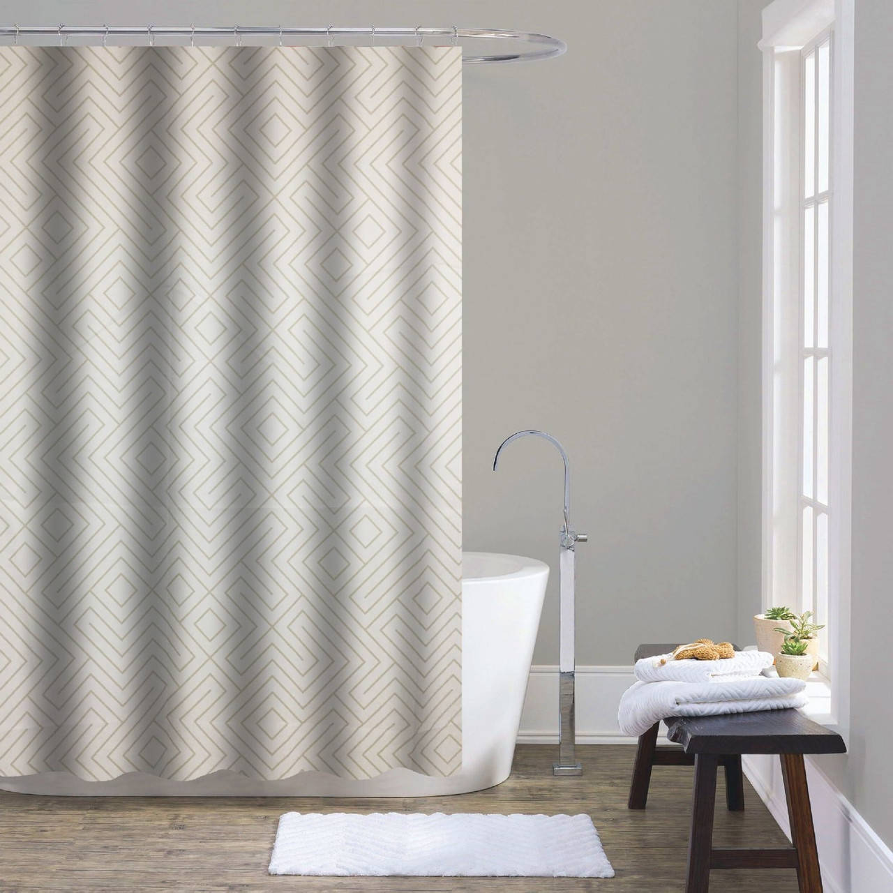 

Шторка для ванной и душа Trento Edge 180х240 серый