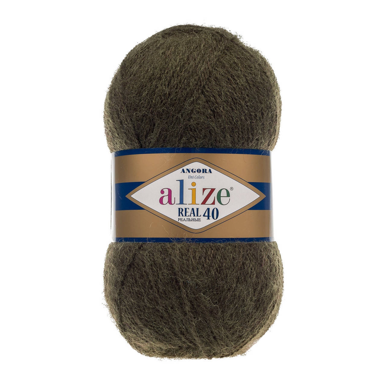 

Alize ANGORA REAL 40 зеленый меланж №567, Зелёный