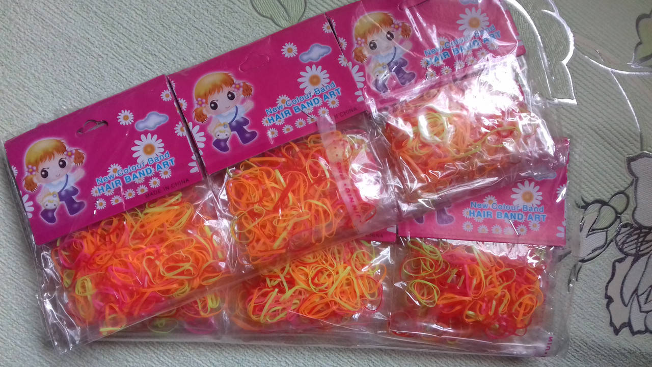 

Резинки силиконовые яркие мелкие