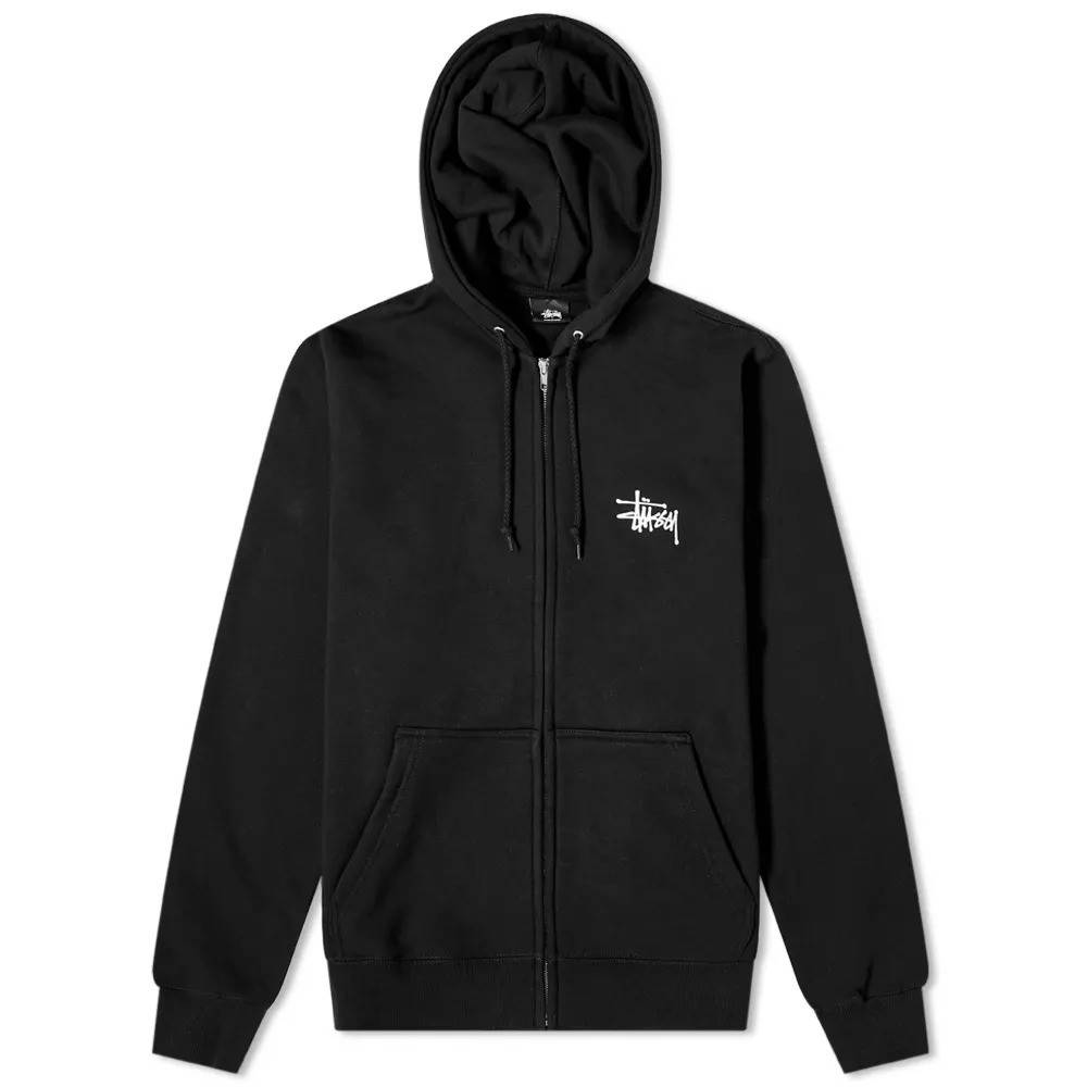 

Зип худи Stussy толстовка, Черный