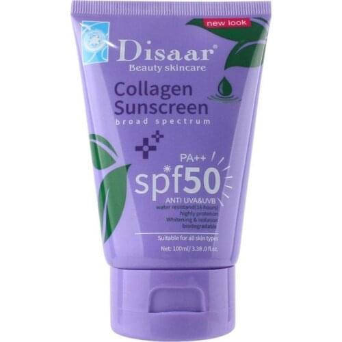 

Солнцезащитный крем для лица с коллагеном SPF50, Disaar, 100г.