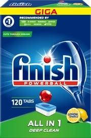 

Таблетки для посудомоечных машин Finish powerball Deep Clean All in 1 lemon 120шт