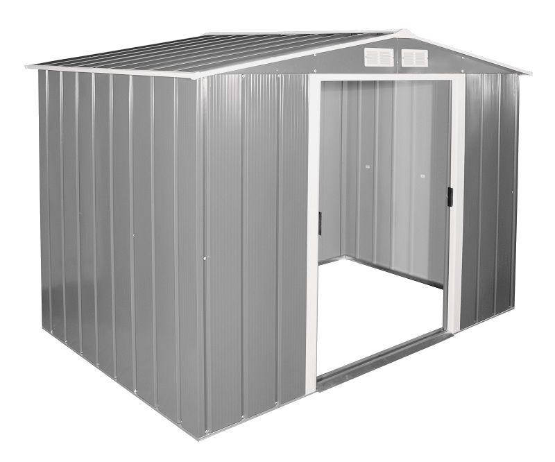 

Сарай металлический ECO 262x241x191 см серый с белым