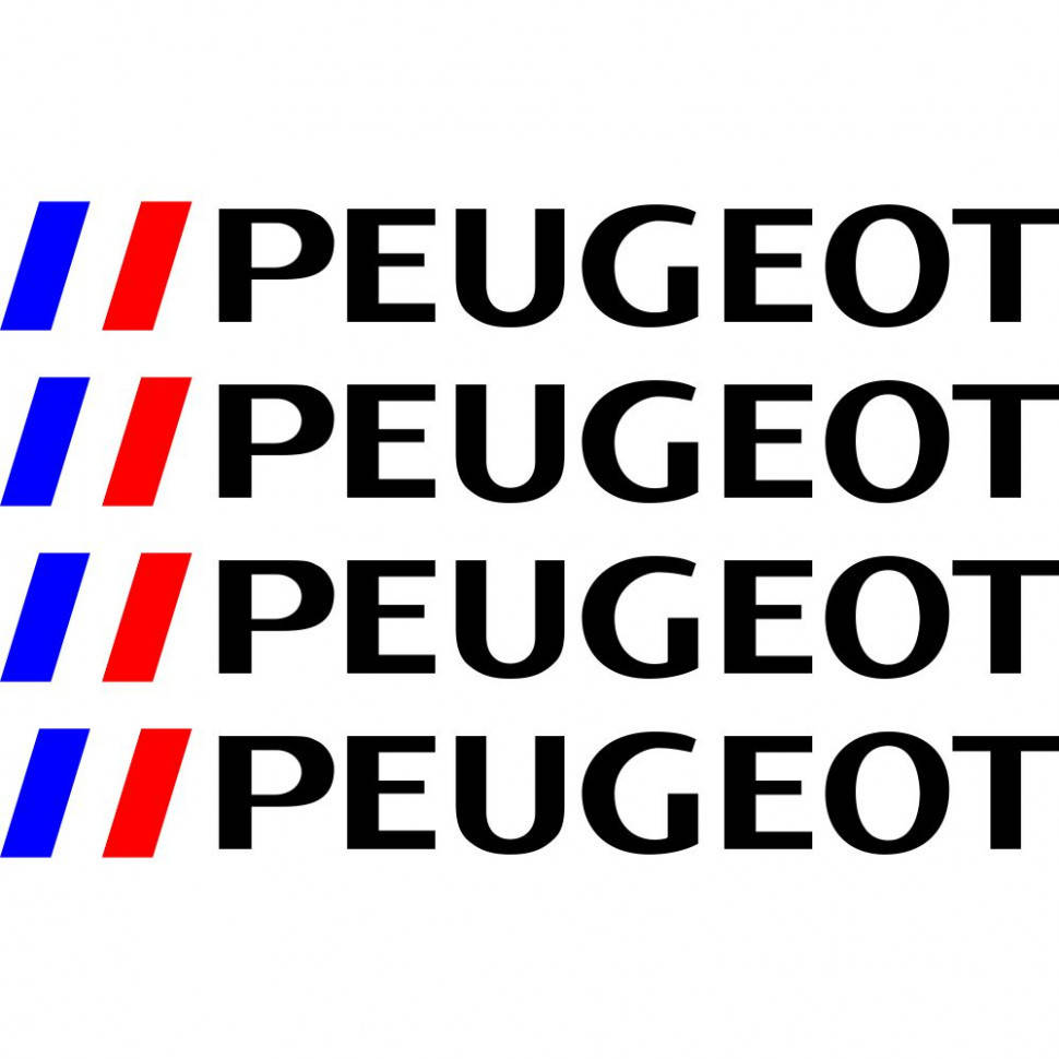 

Набор виниловых наклеек на ручки авто - Peugeot v2 (4 шт.)