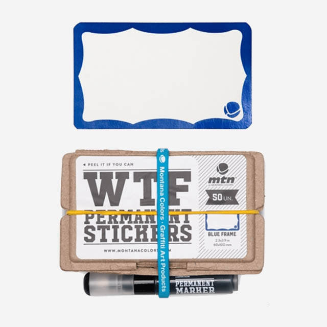 

Набор стикеров MTN WTF Blue Flame (50 стикеров + маркер), Синий