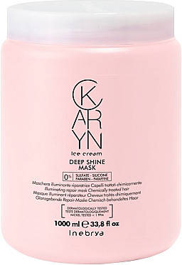 

Маска для глубокого восстановления и блеска поврежденных волос Inebrya Karyn Deep Shine Mask 1000 мл.