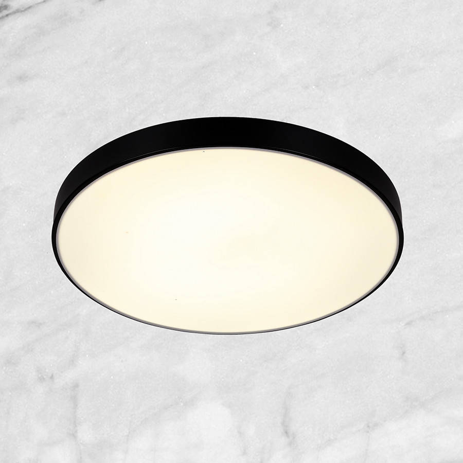 

Светодиодная потолочная люстра с пультом (чёрная 50см), Черный