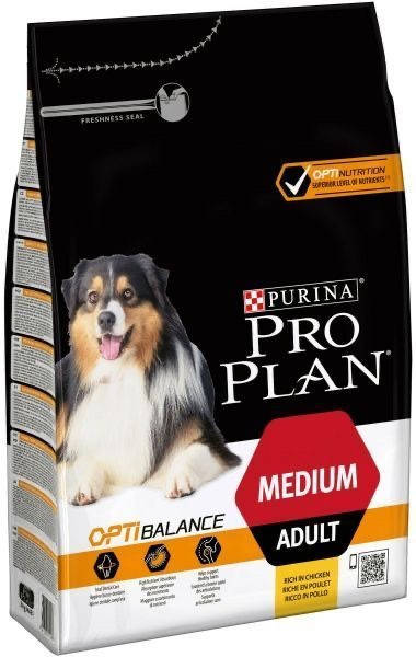 

Pro Plan Adult Medium 18кг корм для собак средних пород с курицей