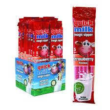 

Трубочки для молока Quick Milk Magic Sipper Strawberry Flavour 5 шт