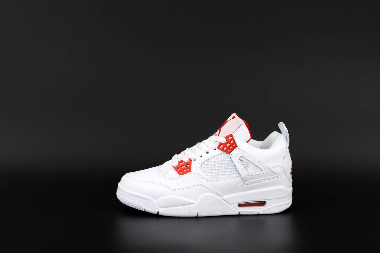 

Женские кроссовки Air Jordan 4 Retro Metallic Red CT8527-112, Белый