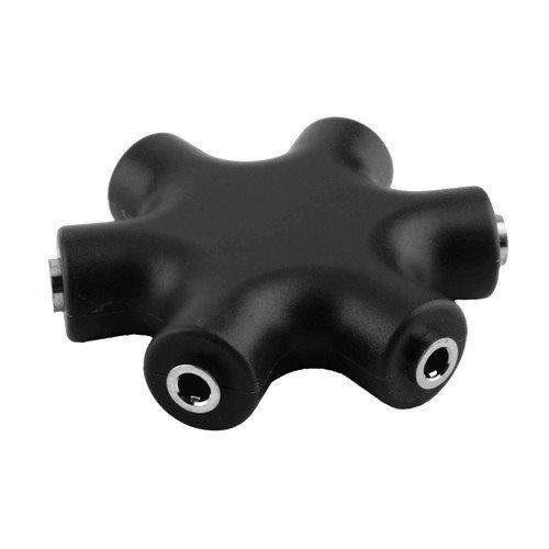 

Аудио сплиттер наушников, хаб на 6 разъемов под 3.5мм джек