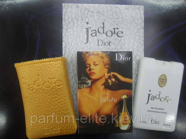 

Женский мини-парфюм в кожаном чехле Dior J'adore 20ml