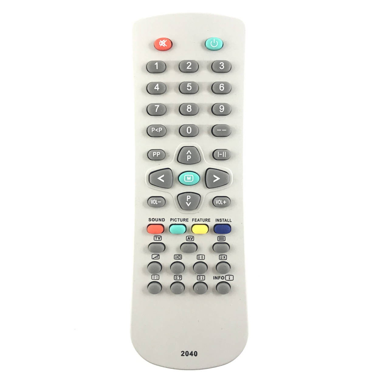 

Пульт дистанционного управления для телевизора RAINFORD/VESTEL RC-2040 small [TV]