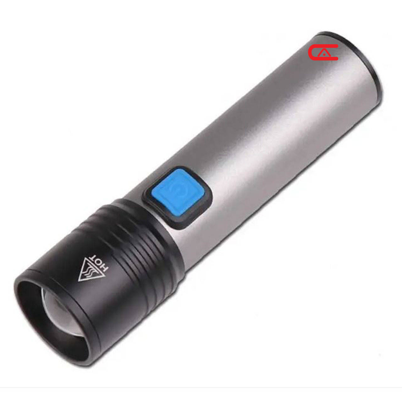 

Карманный аккумуляторный USB LED фонарик Flashlight Bailong BL K31, Серый