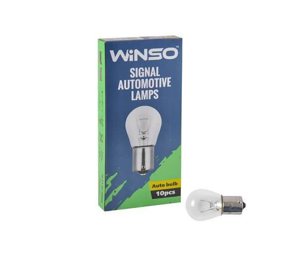 

Лампа накаливания Winso P21W 21W 12V BA15s 713100
