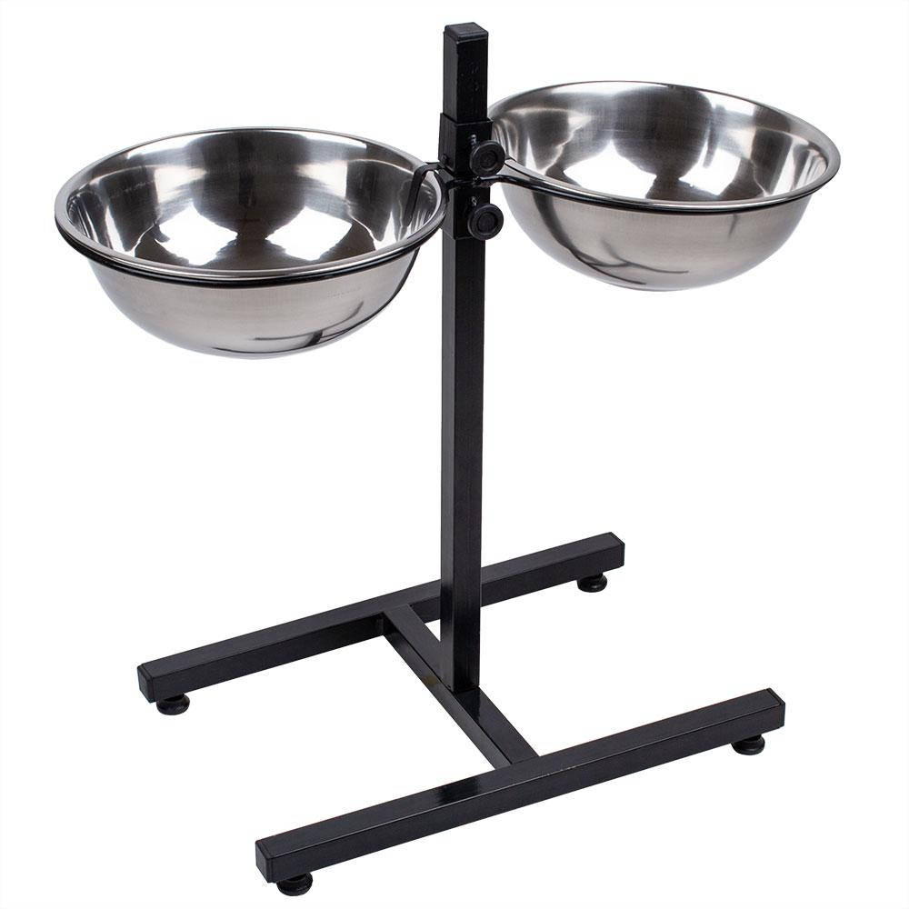 

Миска на штативе для собак 1,4 л, Черный