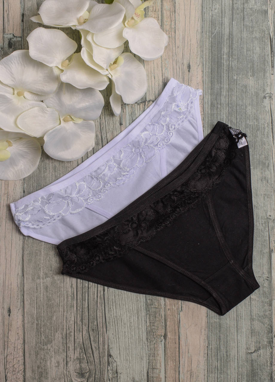 

Трусы женские стрейчевые с кружевом Indena IN2034-A. Размер M. В упаковке 2 шт.