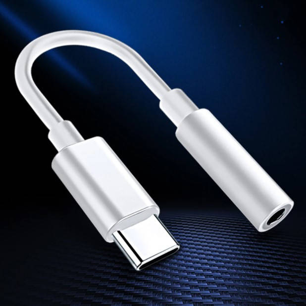 

Аудиокабель с разъемом Type C на 3.5 Jack, переходник для наушников, Белый