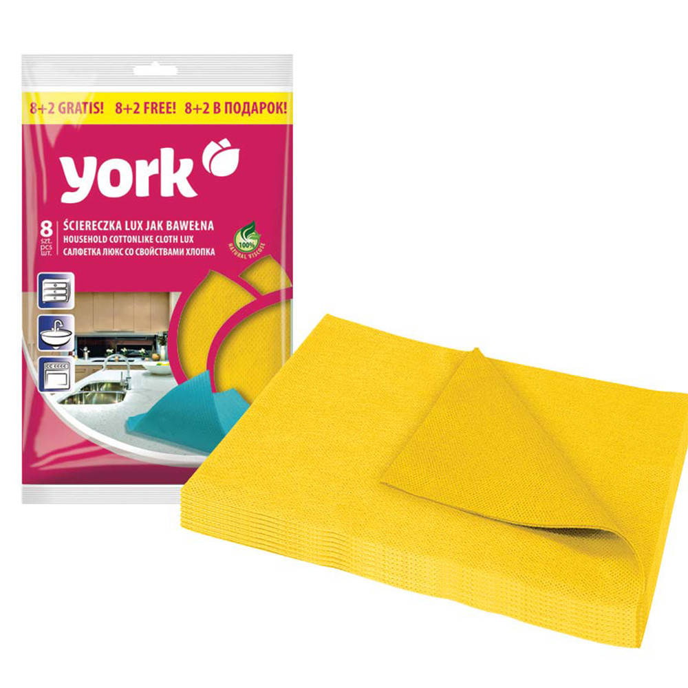 

Салфетки York Lux, хлопок, 8+2 шт