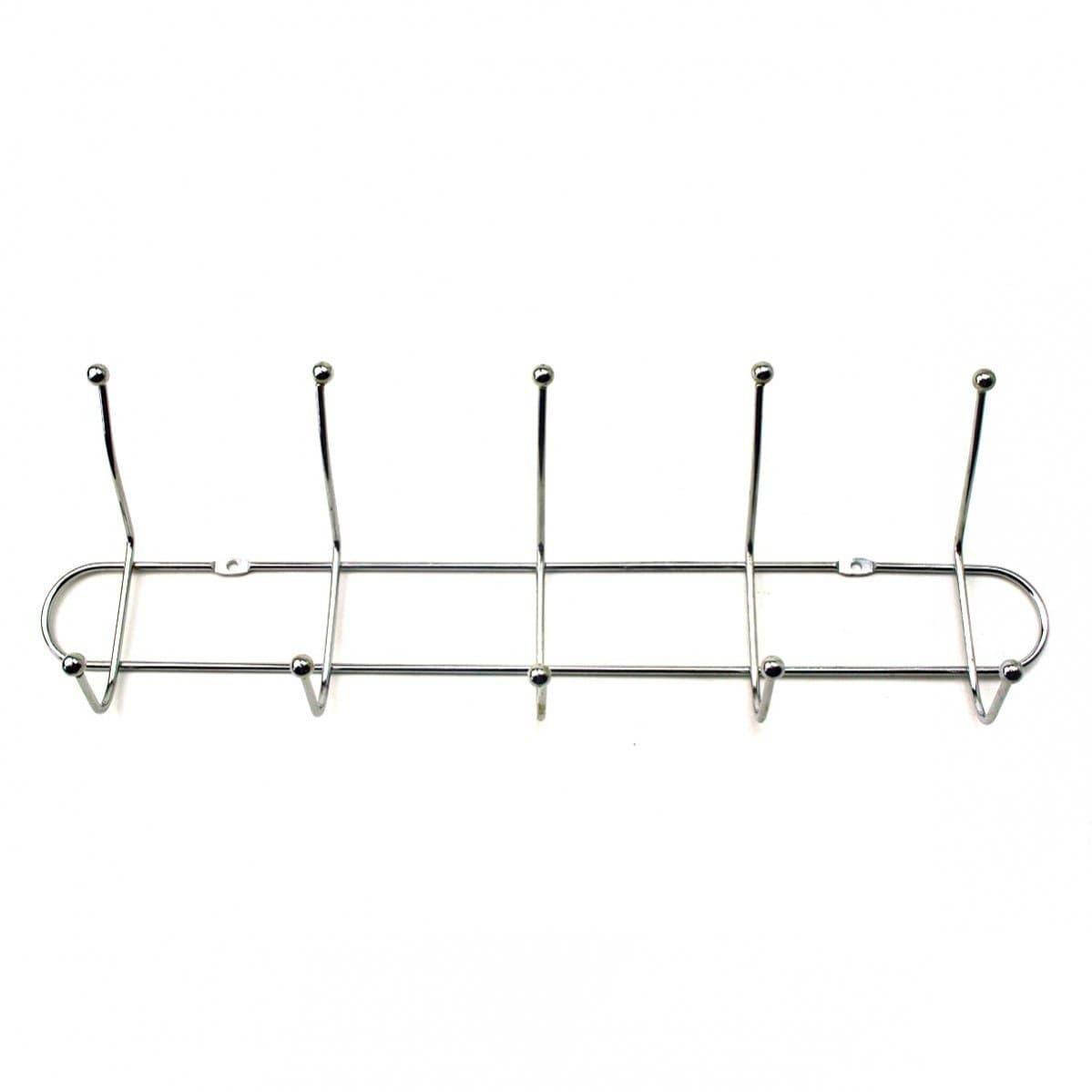 

Вешалка мебельная для одежды с пятью крючками (440х50 мм)