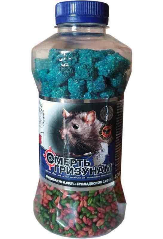 

Смерть грызунам 400г микс зерно + дуплет синий Агромакси