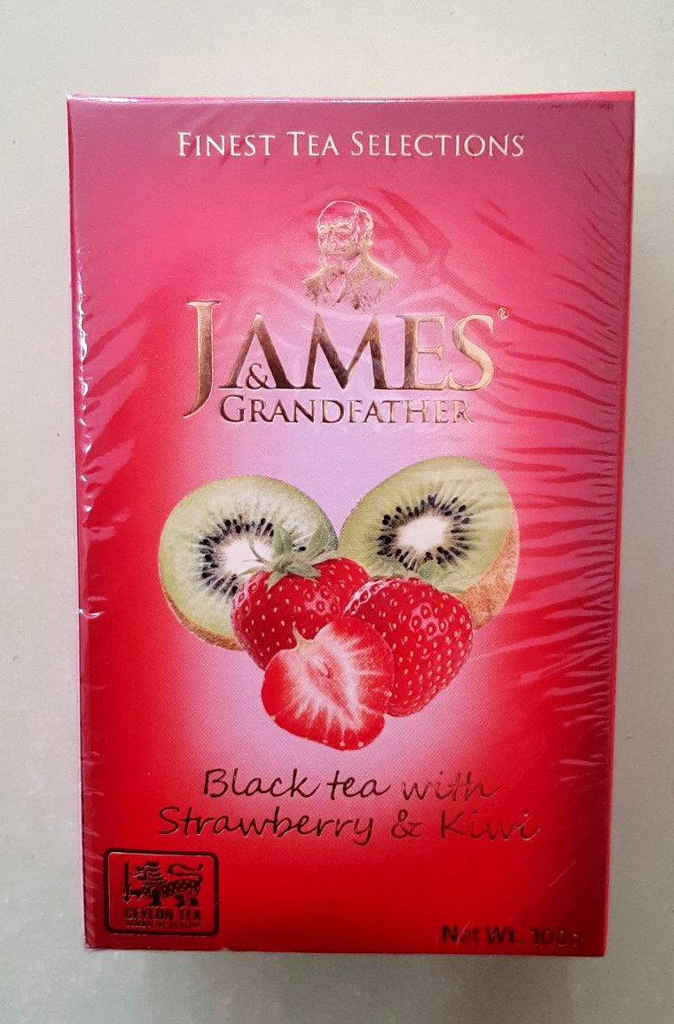 

Чай James с клубникой и киви 100 г черный
