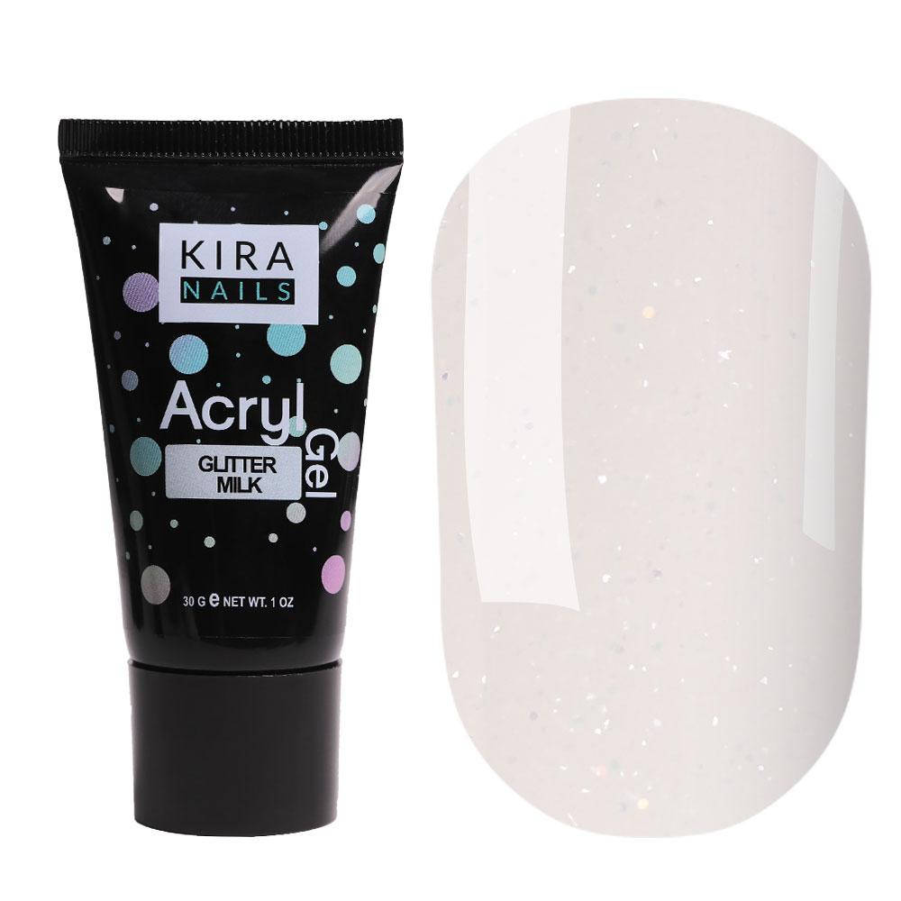 

Kira Nails Acryl Gel Glitter Milk, 30 г