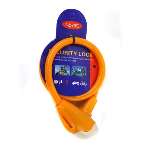 

Велосипедный замок тросовый (12мм*65см)