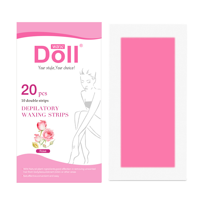 

Восковые полоски Doll Wax YZ010-20Z Rose для депиляции тела 20 шт.