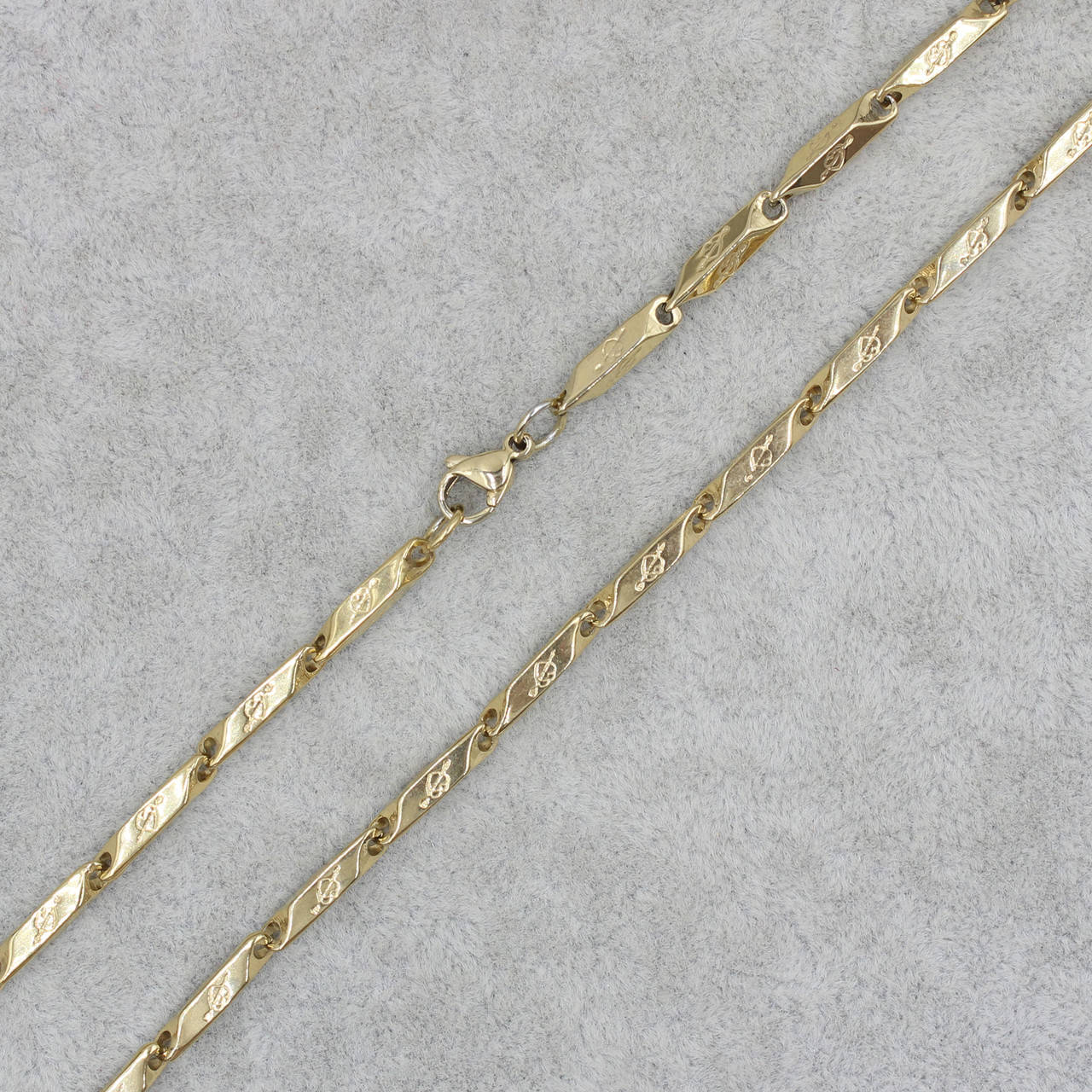 

Мужская цепочка сердце нержавеющая медицинская сталь Stainless Steel длина 60 см ширина 3 мм цвет золото