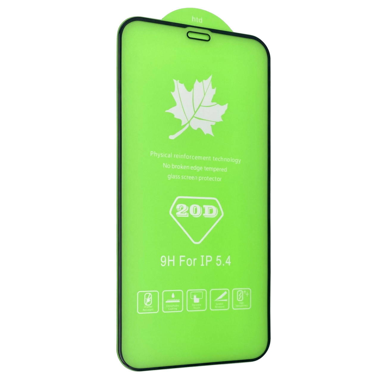 

Защитное стекло DK Full Glue 20D для Apple iPhone 12 mini 5.4" (black), Черный