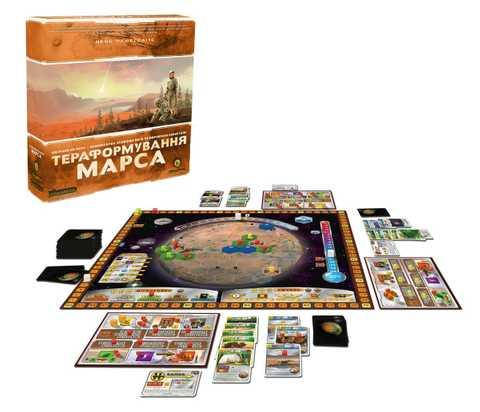 

Увлекательная настольная игра "Тераформування Марса" (Покорение Марса), укр.издание. Бесплатная доставка