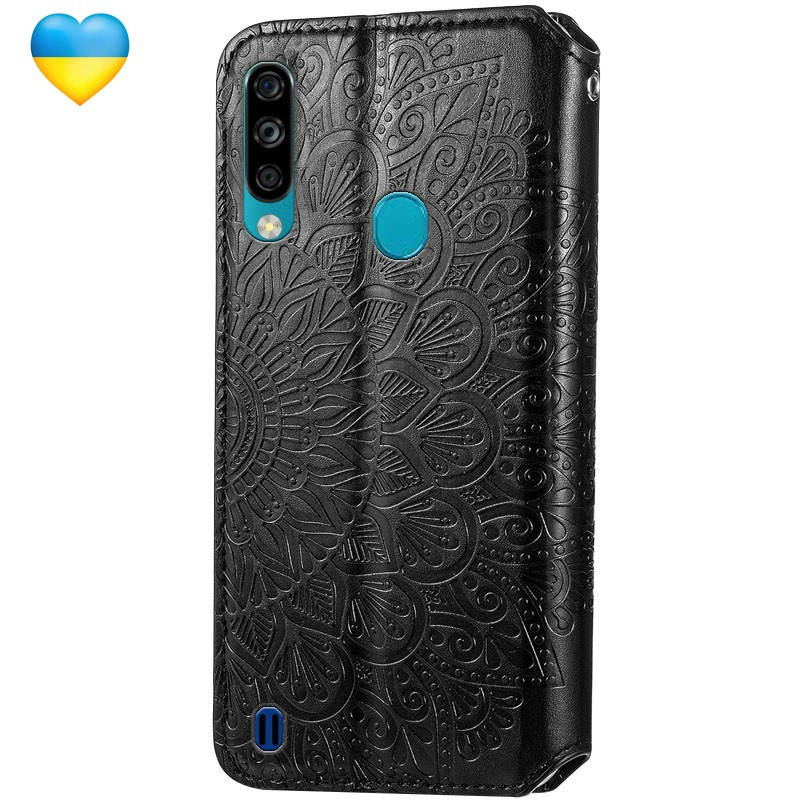 

Чехол книжка кожаная с визитницей для ZTE Blade A7 Fingerprint (2020) / Чехол на зте блейд А7 фингер, Черный