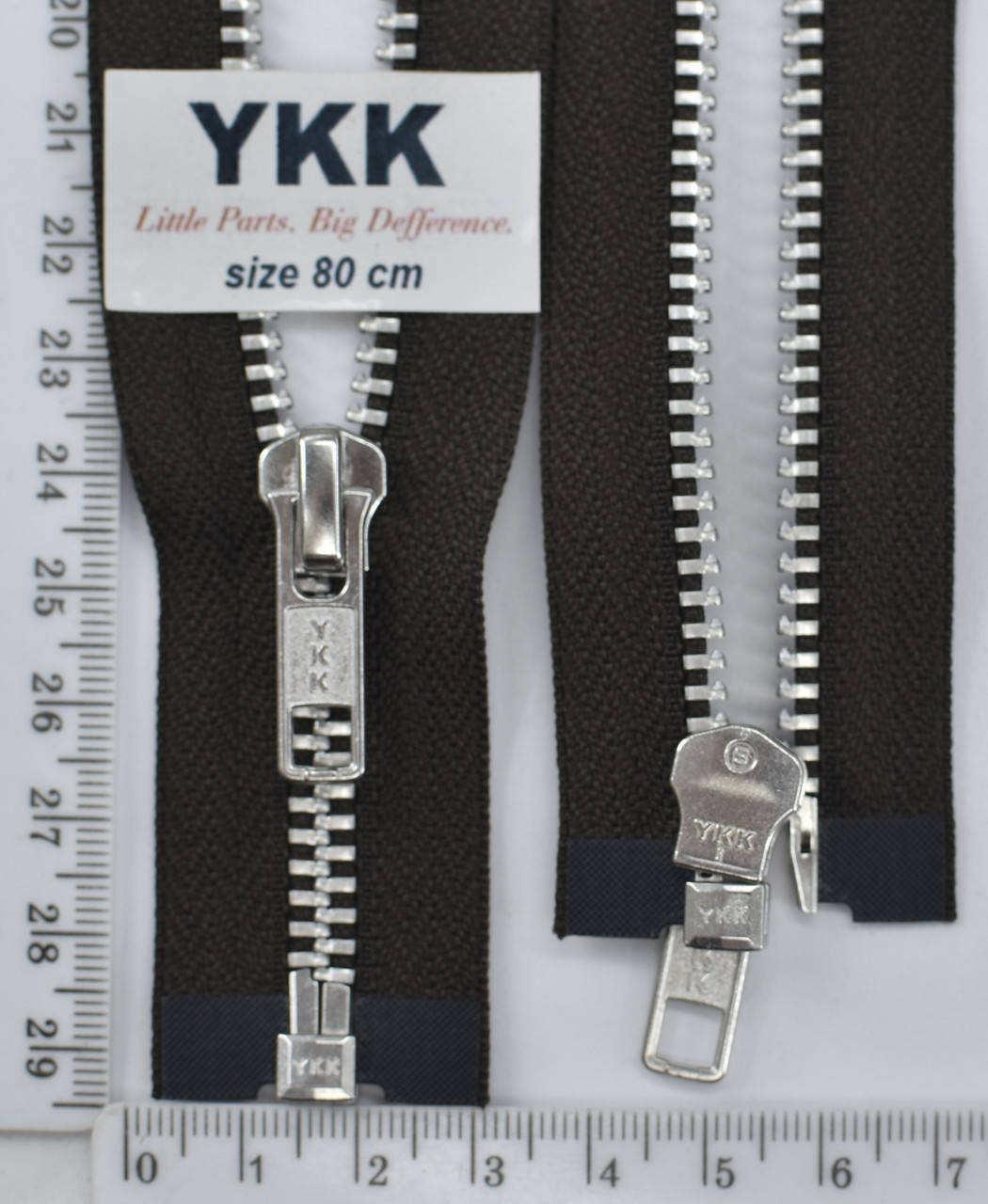 

Молния металл №5 YKK Япония разьемная 80см серебро (157) уп=3шт