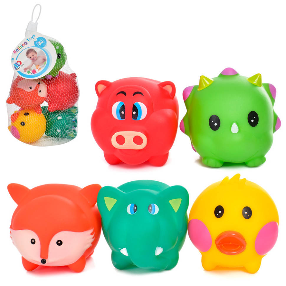 

Игрушка для купания MD1060 животное 7 см, пищалка